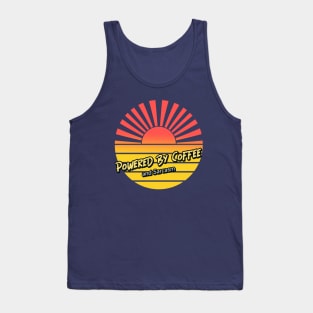 Powered by Coffee and Sarcasm (sunray) Tank Top